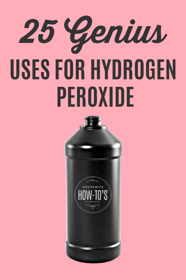 25 usos geniales para la clavija de peróxido de hidrógeno