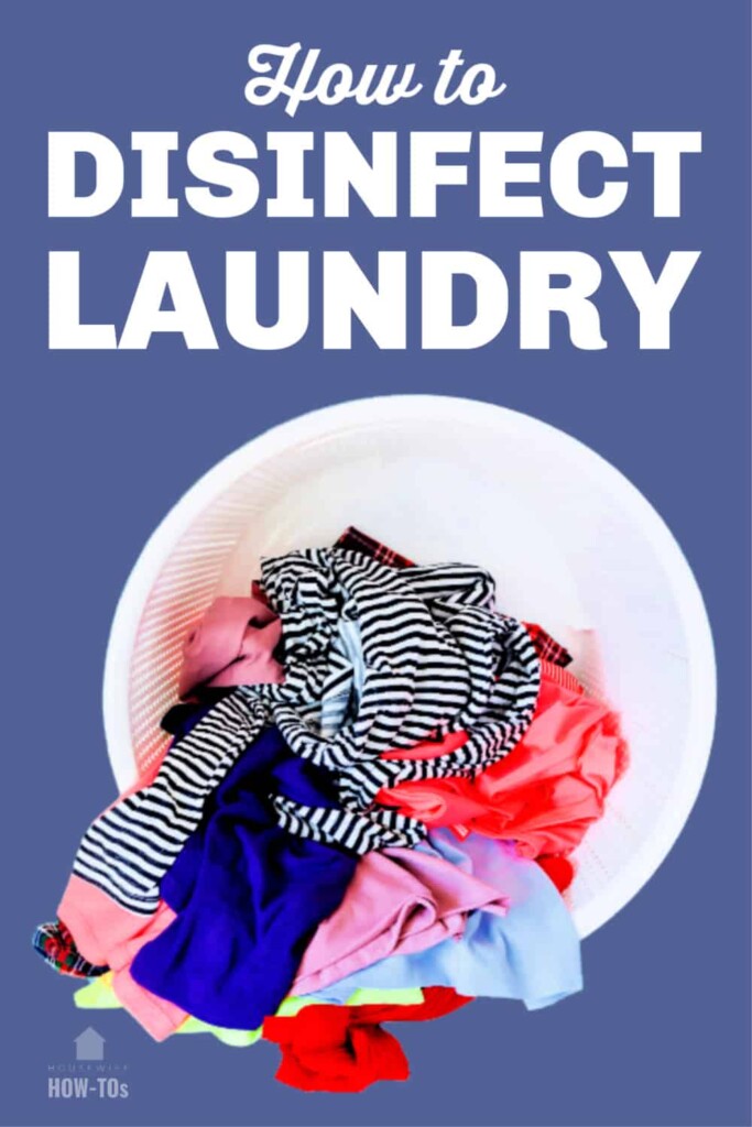 Cómo desinfectar la ropa