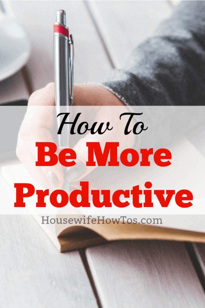Cómo ser más productivo (no solo para las amas de casa) #productividad #productividad personal #gestión del tiempo #gettingitdone #getitdone