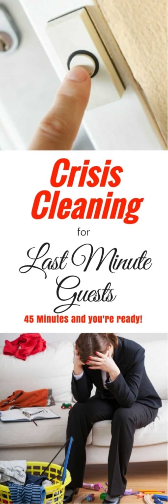 Limpieza de crisis para huéspedes de último minuto: una rutina de limpieza rápida cuando se acerca una compañía inesperada | vía HousewifeHowTos.com