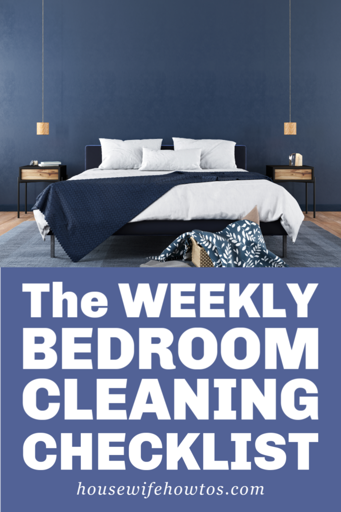 Rutina de limpieza semanal del dormitorio