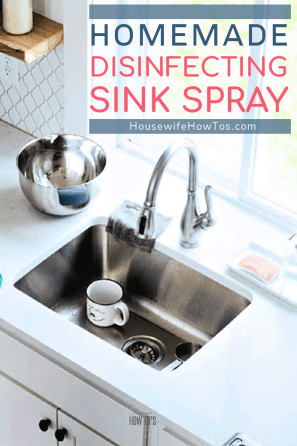 Spray desinfectante casero para fregadero